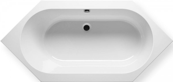 RIHO Sechseckwanne Kansas 190x90cm, 180 l weiß
