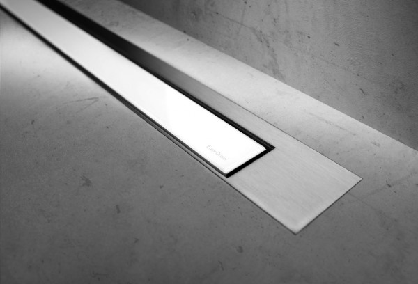 ESS Duschrinne Modulo TAF Design Z-3 Matt, 100 cm, glass weiß