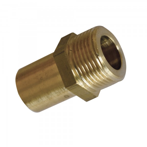 Solarpipe Anschlussnippel DN16 Rohrstutzen 22mm x 3/4" AG