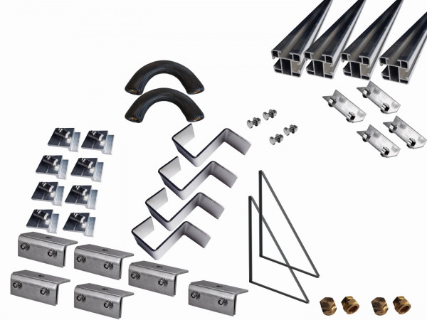 Thermic Energy Montagepaket 2er Erweiterung für FK253 waagrecht Blechfalz 45 Grad