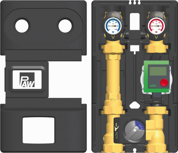 PAW HeatBloC K32 DN 32 3-Wege H-Mischer Motor SR5 Wilo Stratos PICO 30/1-6