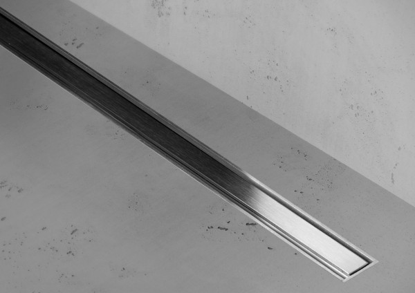 ESS Duschrinne XS Z-1 Edelstahl Edelstahl gebürstet design rahmen, 500