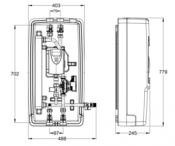 LK Armatur LK 250 Trinkwasserstation 12-28L IG mit Regler