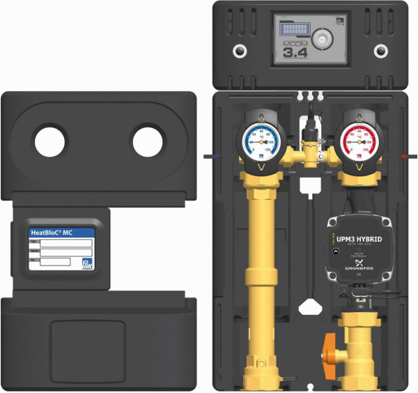 PAW HeatBloC MC41 DN 25 direkt MCom 3.4 GF UPM3 Hybrid 25-70
