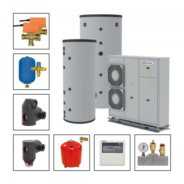 Wärmepumpenpaket WP11-SLS1000-WP350 SET 1A bestehend aus:
