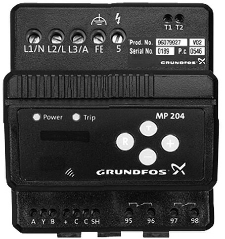 Grundfos Motorvollschutz MP 204 elektr. 3-120 A 100-480 VAC