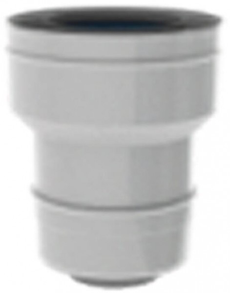 INTERDOMO Abgaserweiterungsstück DN 60/100 auf DN 80/125