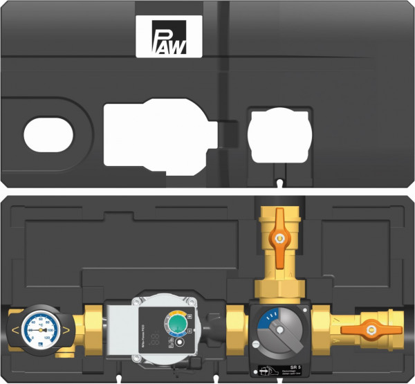 PAW RL Hochhaltg RHM DN 32 3 Weg Misch 11/4" IG, Mot SR5, isol Yonos PICO 30/1