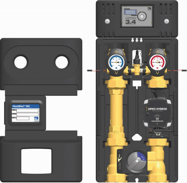 PAW HeatBloC MC42 DN 32 3-Wege H-Misch MCom 3.4, Mot SR5 GF UPM3 Hybrid 32-70
