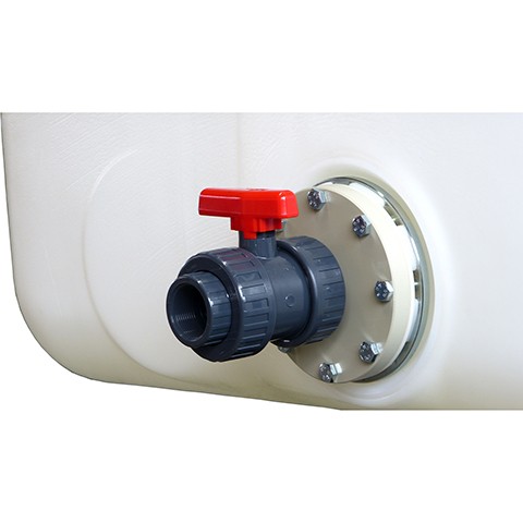 ewuaqua iWater PVC-Kugelhahn mit Flansch Zubehör Regenwasserspeicher indoor