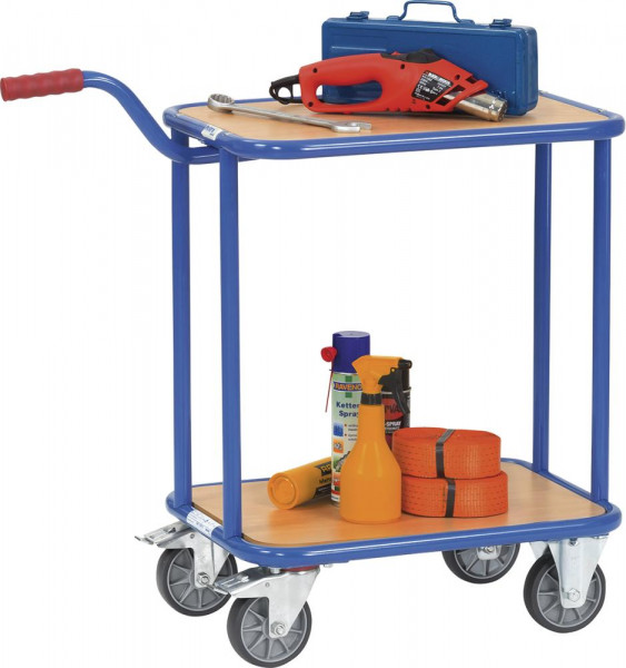 Griffroller1164-Holzboden250kg 2Eb. TPE Rad 125 mm