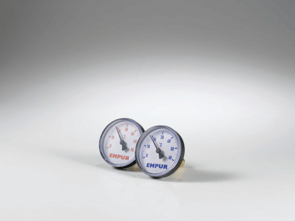 EMPUR PUR-THERM Zeiger-Tauchthermometer justierbar, 0-60°C, rot