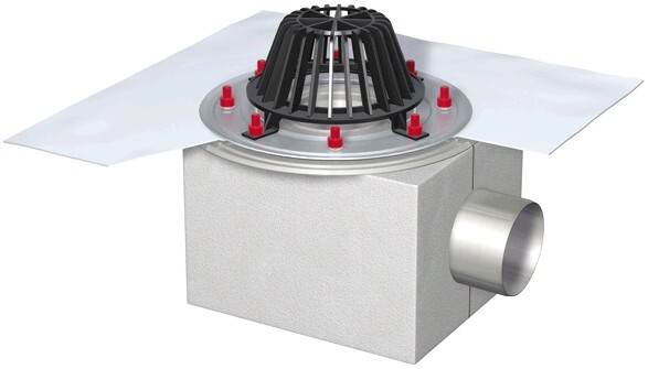 ACO Flachdachablauf Spin DN 100 1 tlg. 1,5Grad ohne Dichtungsbahn