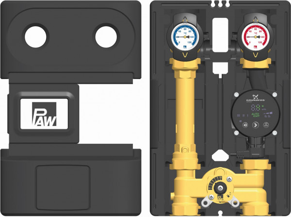 PAW HeatBloC K35 DN 25 3-Temperaturen H-Mischer GF ALPHA2.1 25-60