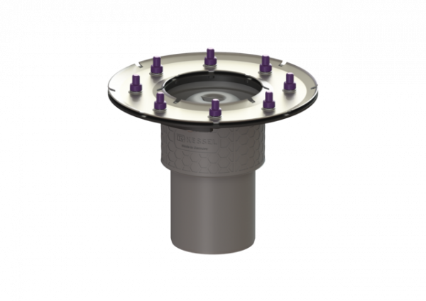 KESSEL Grundkörper Practicus Pressfl., DN 100, Auslauf senkrecht