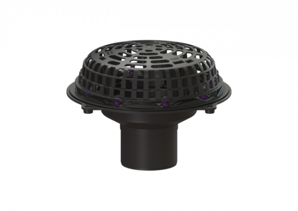 KESSEL Flachdachablauf Pressfl., DN 125, ohne Heizung