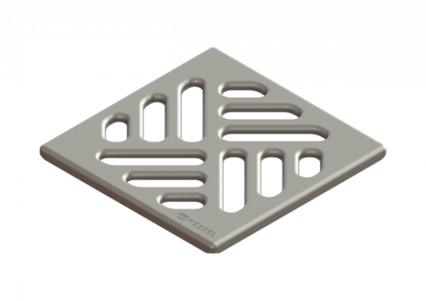 KESSEL Schlitzrost 95x95 mm, Edelstahl