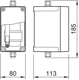 ACO Sicherheitsbarriere inkl. Gehäuse