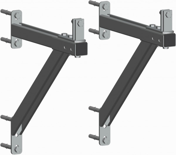 PAW Wandkonsole MV-DN 50 400 mm, 45 Grad Stütze, 2 Stück