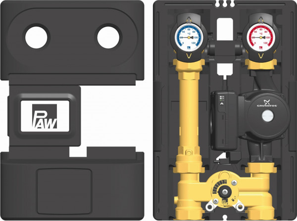 PAW HeatBloC K35 DN 25 3-Temperaturen H-Mischer GF UPML 25-105 AUTO
