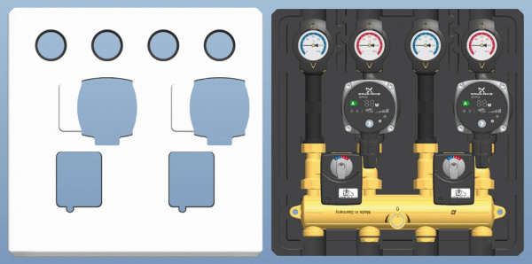 PAW Thermax VT Syst DN 20 2x K32 gem 2x Motor SR2 2x GF ALPHA2.1 15-60