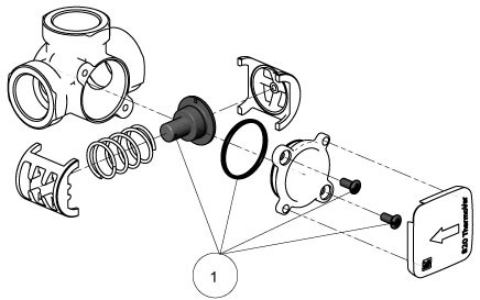 LK Armatur LK 820 thermischer Einsatz 61 Grad C