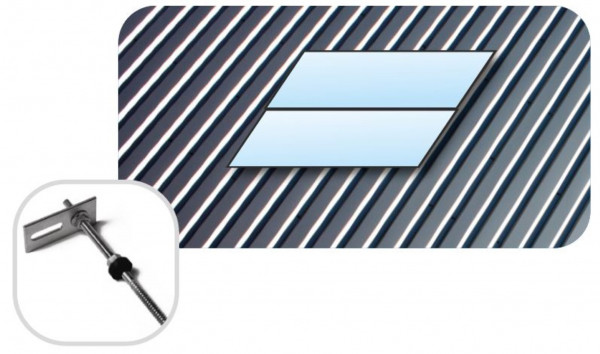 Thermic Energy Montagepaket 1er Grundset für FK253 waagrecht Stockschrauben 30Grad