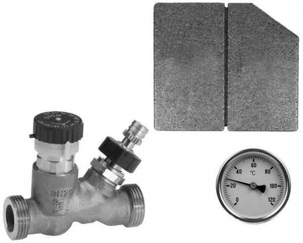 ABA Zirkulationsventil Set QUICKTURN RG AG, DN 15, 3/4"