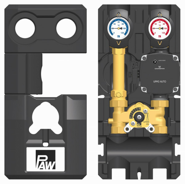 PAW HeatBloC K34 DN 20 3-Wege H-Mischer mit Bypass GF UPM3 Auto L 15-70