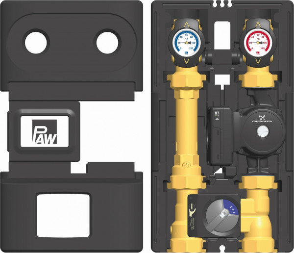 PAW HeatBloC K32 DN 32 3-Wege H Mischer Motor SR5 GF UPML 32-105 AUTO