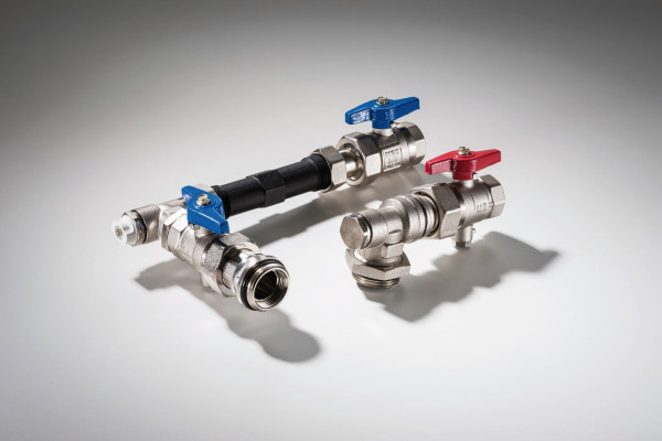 EMPUR 3/4" WMZ-Set 90°, komplett vormontiert Einbaulänge l= 130mm (Qn= 1,6-2,5m³/h)