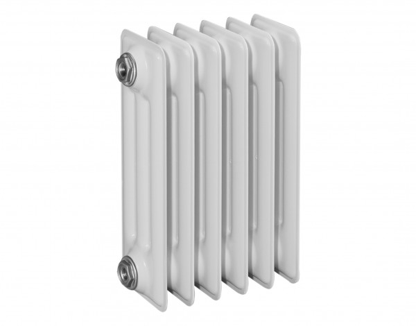 HG-TEC DIN-Stahlradiator grundiert 40 Glieder BH 450 NA 350 BL 2000 BT 160