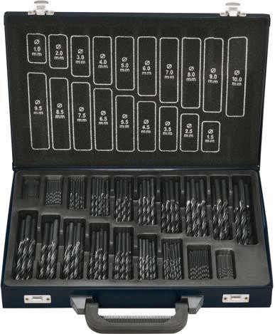 Spiralbohrer-Set DIN338 HSS rollgewalzt Typ RN 170-teilig 1-10,5mm FORTIS