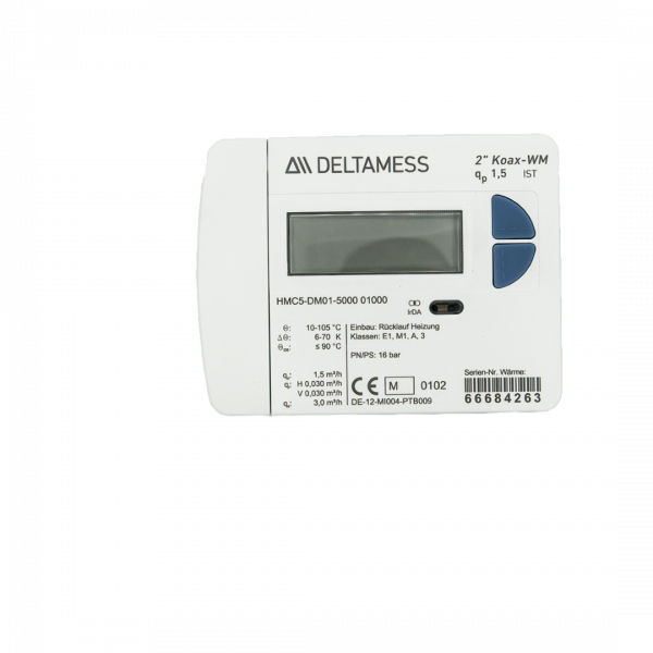 DELTAMESS Wärmezähler WM-Koax 2" Qp 1,5 Temperaturfühler 5,0 mm
