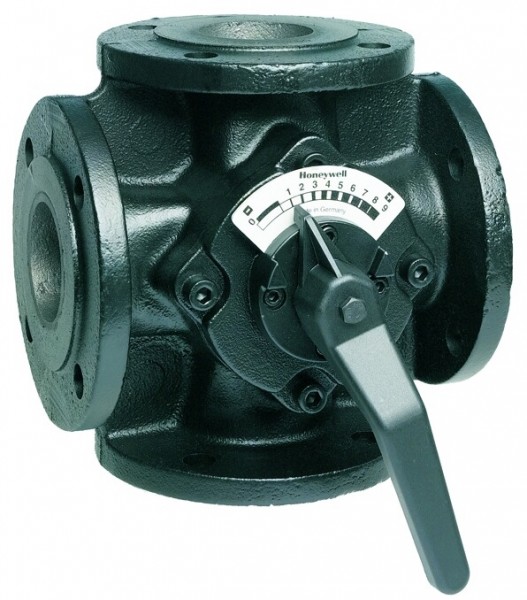 Honeywell Vierwege Flanschenmischer ZR GG 20, grau, PN 6 DN 150, kvs Wert 360