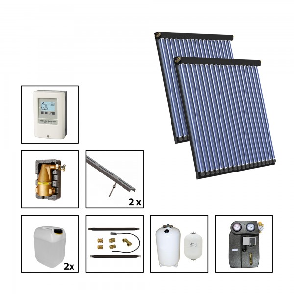 Solarbayer CPC NERO Solarpaket 2 - S Fläche m2: Brutto 6,52 / Apertur 5,66