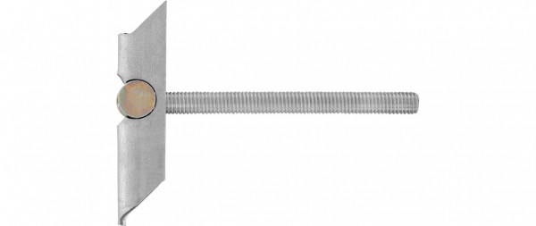 Frank Kippdübel, Stahl vz, mit Scheibe und Mutter M8 x 100 mm D=20 mm / 75 mm