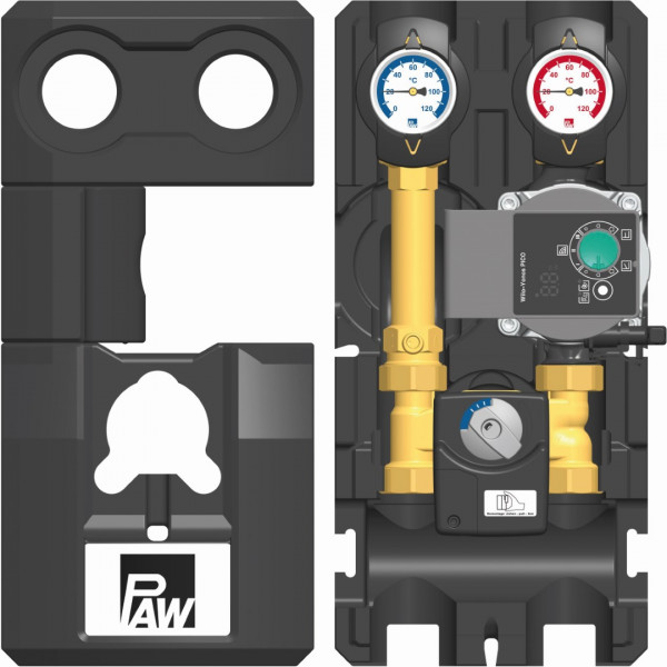PAW HeatBloC K32 DN 20 3-Wege H- Mischer Motor SR2 Wilo Yonos PICO 15/1-6