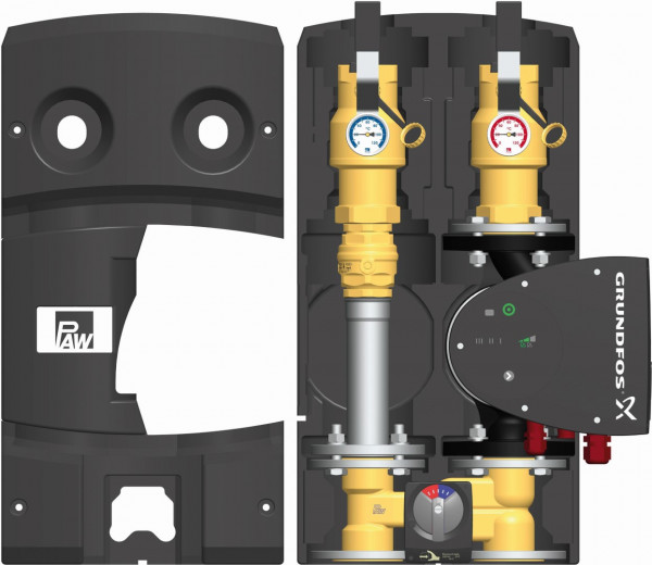 PAW HeatBloC K32 DN 40 3 Wege H-Mischer F PN 6 Motor SR10 GF MAGNA1 40-120F