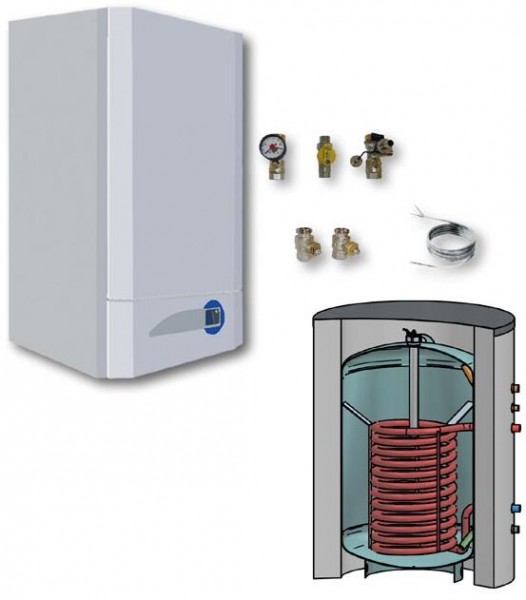 INTERDOMO Gas Brennwert Paket BS 180 25 kW