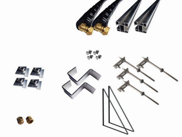 Thermic Energy Montagepaket 1er Grundset für FK253 Stockschrauben 15Grad