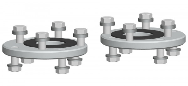 PAW Red Flansch, 2 Stck F DN 50-PN 6 auf F DN 40-PN 6 nur f Los Flansch geeignet