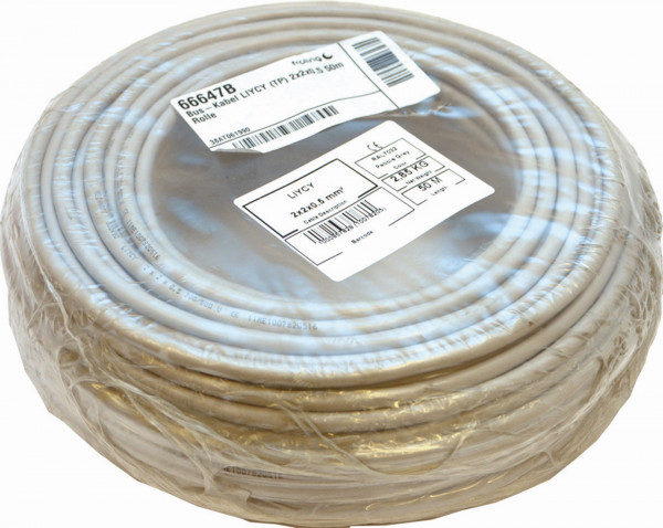 Fröling Bus-Kabel LIYCY (TP) 2x2x0,5 50m Rolle