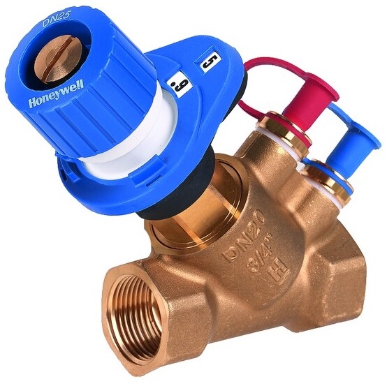 Honeywell Strangregulierventil Kombi 2+ m Safecon Messanschlüssen DN 32 Kvs 21,9