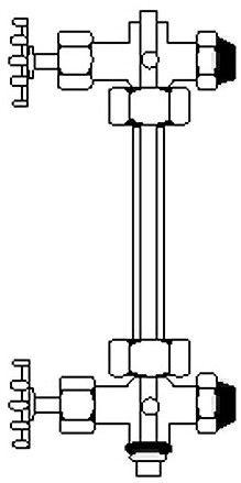 Grundfos Wasserstandsanzeiger R 1/2" WAS S, PN 10, 1000mm Länge