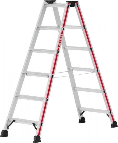 Stufenstehleiter beids 2x6 Stufen AH 2,38m
