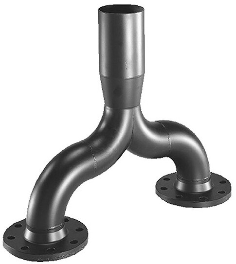 Grundfos Hosenrohr aus Stahl DN 150, 160mm