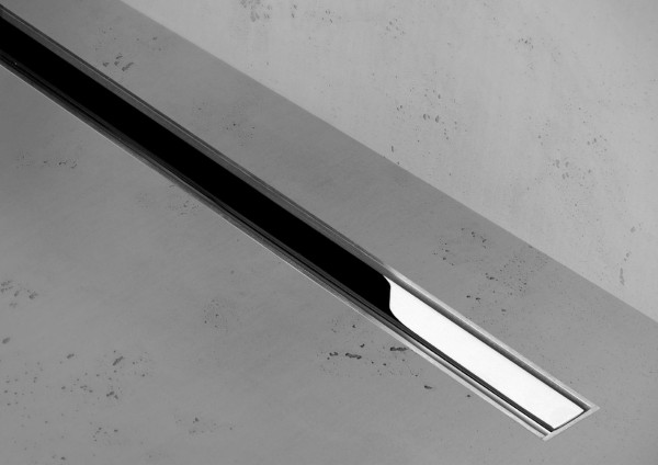 ESS Duschrinne XS Z-1 Matt 100 cm, abdeckung poliert