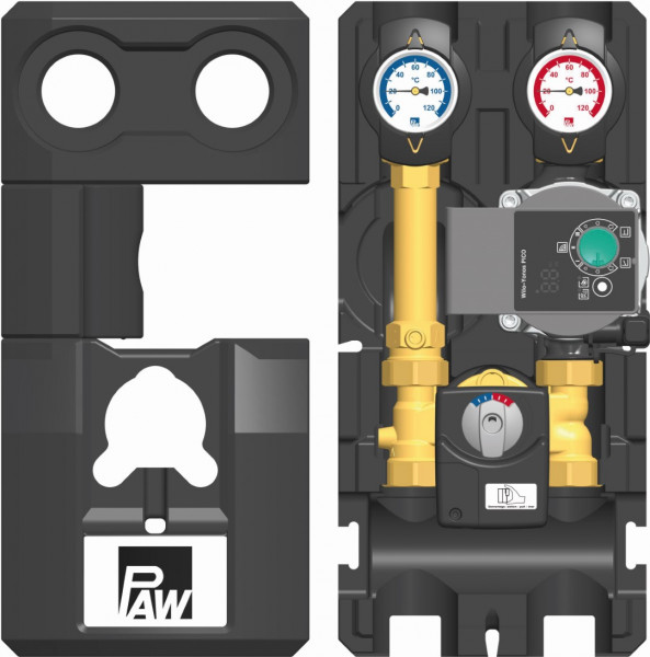 PAW HeatBloC K34 DN 20 3-Wege H-Mischer mit Bypass Motor SR2 Yonos PICO 15/1-6