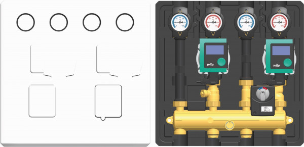 PAW Thermax VT Syst DN 20 K31 dir/K32 gem Mot.SR2 2x Wilo Stratos PICO 15/1-6